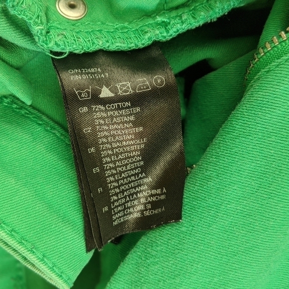 H & M Divided Green Skinny Jeans - Picture 4 of 8